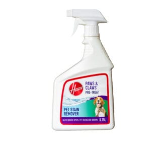Hoover Paws & Claws Pre-Treat Pet Stain Remover. 750ml Bottle - ABCD Clean Hoover Paws & Claws Pre-Treat Pet Stain Remover. 750ml Bottle