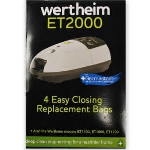 Wertheim ET1400, ET1600, ET1700 and ET2000 Vacuum Cleaner Bags (Genuine) - ABCD Clean Wertheim ET1400, ET1600, ET1700 and ET2000 Vacuum Cleaner Bags (Genuine)