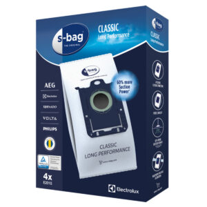 Electrolux E201S s-bag Classic Long Performance Dust Bags 4pk (Genuine) - ABCD Clean Electrolux E201S s-bag Classic Long Performance Dust Bags 4pk (Genuine)