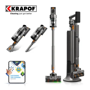 Krapof Auto Clean Power Q3 Stick Vacuum with Self-Emptying System - ABCD Clean Krapof Auto Clean Power Q3 Stick Vacuum with Self-Emptying System