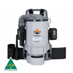 Rugged® Elva 32mm Cordless Backpack Vacuum Cleaner - ABCD Clean Rugged® Elva 32mm Cordless Backpack Vacuum Cleaner
