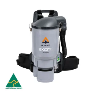 Rugged® Excite 32mm Commercial Backpack Vacuum Cleaner - ABCD Clean Rugged® Excite 32mm Commercial Backpack Vacuum Cleaner